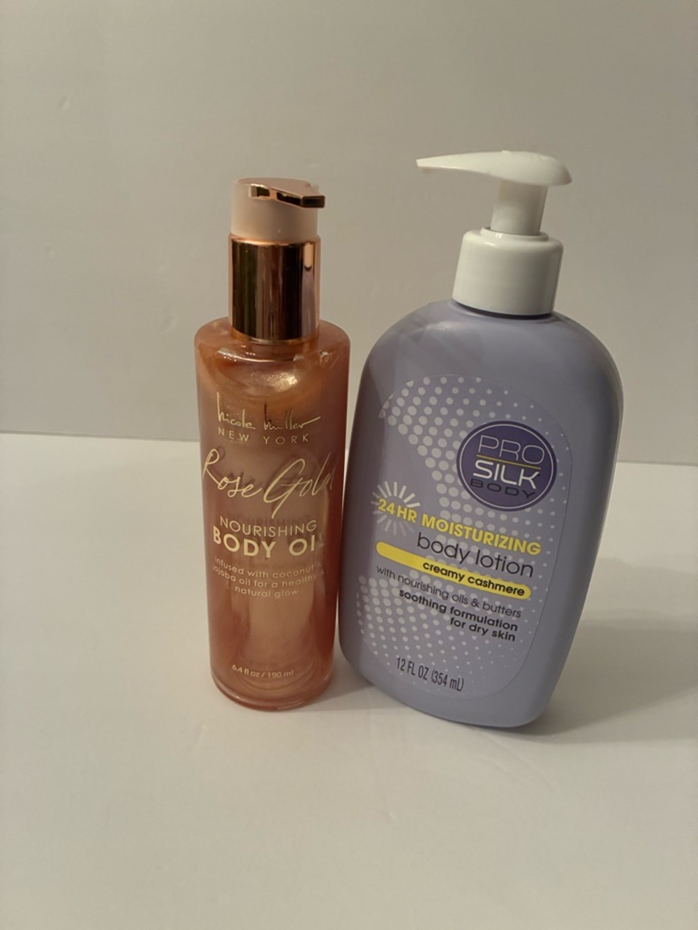 Rose Gold Nourishing Body Oil  & Creamy Cashmere lotion set